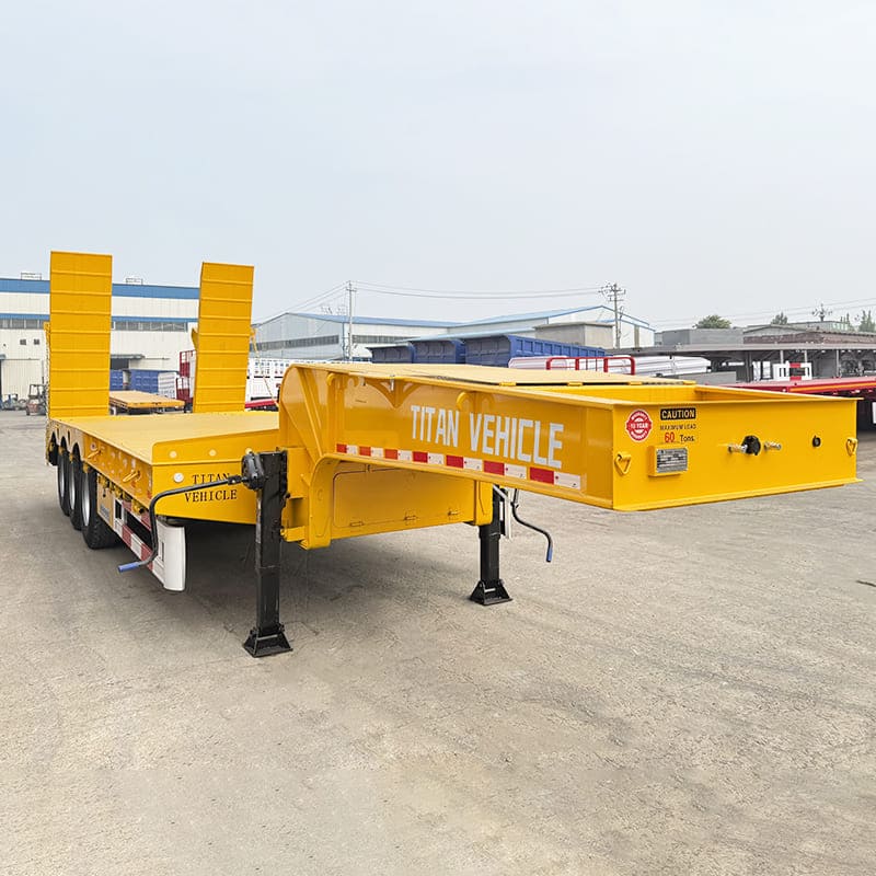 3 Axle Hydraulic Semi Low Bed Trailer