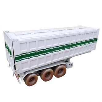 3 Axles 40 Cubic Rock Dump Trailer