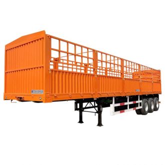 3 Axle 60T Fence Cargo Semi Trailer
