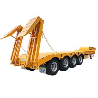 100 Ton 4 Axle Low Bed Trailer for Sale